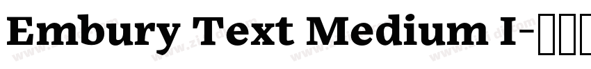 Embury Text Medium I字体转换